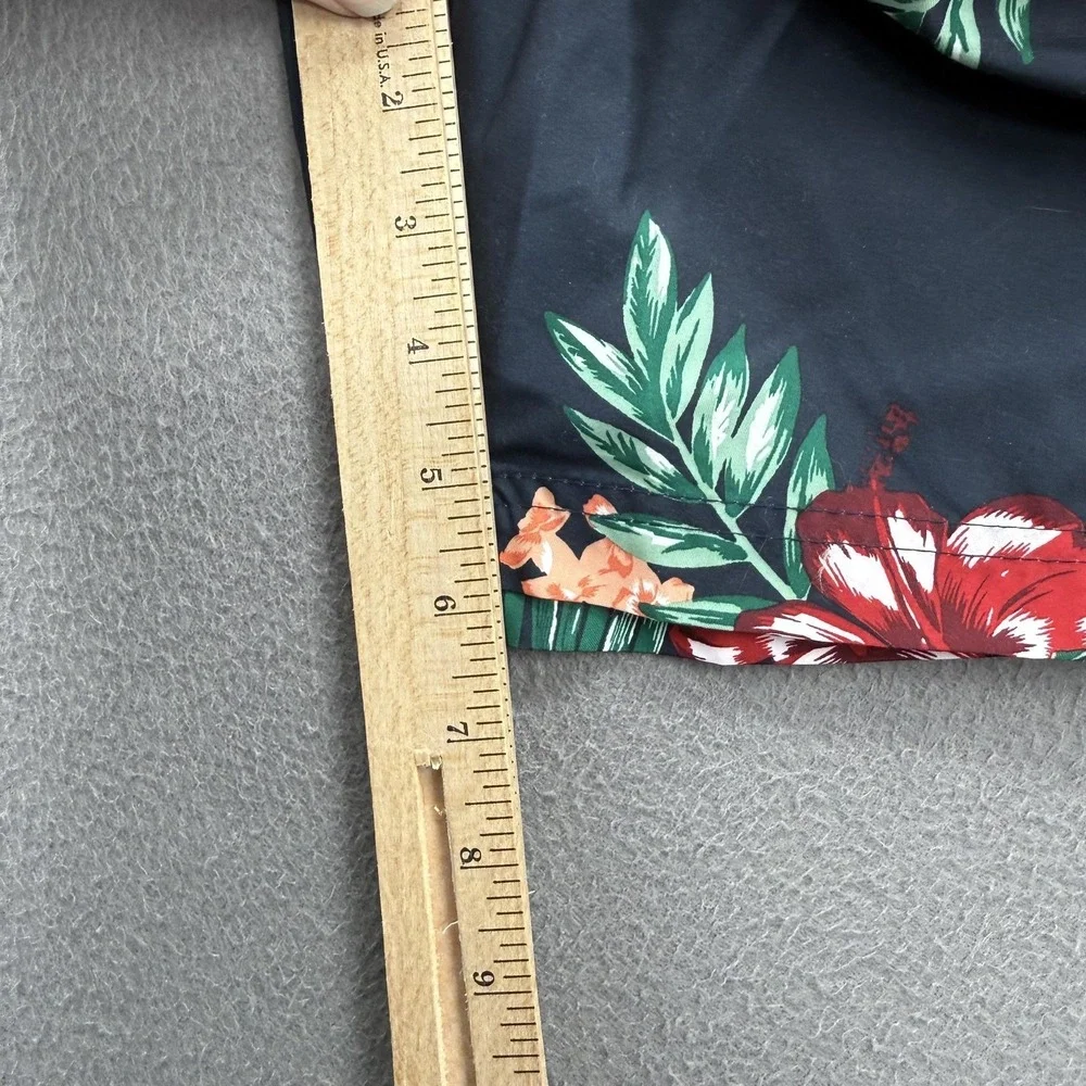 Original Penguin‎ Swim Shorts Mens 34 Blue Tropical Floral Trunks Lined Beach